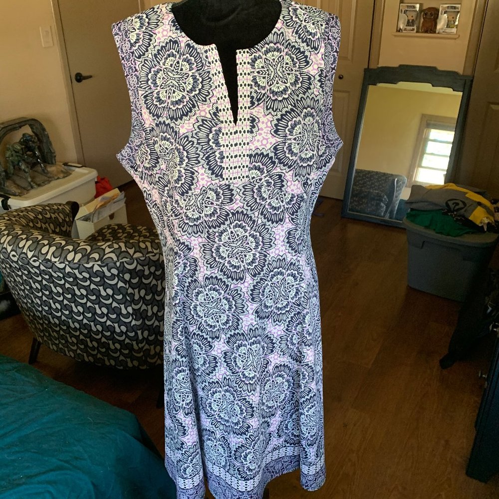 Liz Claiborne Purple Floral Dress